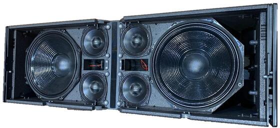 Big Dual Line Array Speaker System 15 Inch 3 Way Outdoor Pro System
