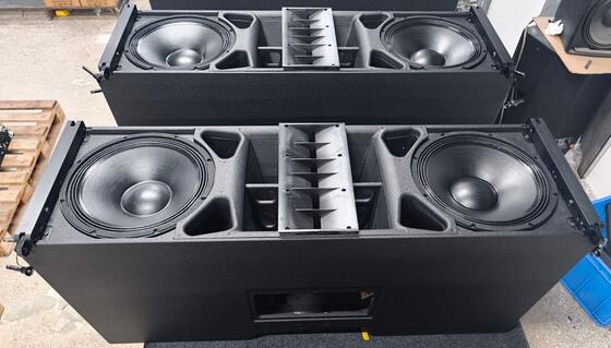 Dual Outdoor Stage Line Array Speaker System 14 Inch Three Way 1600w