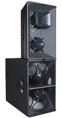 Dual Passive Bi Amp Compact Neodymium Outdoor Horn Speaker 600w 12 Inch