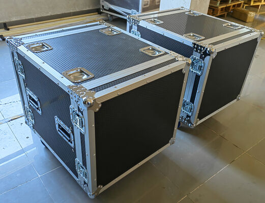 Subwoofer Speaker Flight Case Amplifier Amprack Scratchproof Waterproof