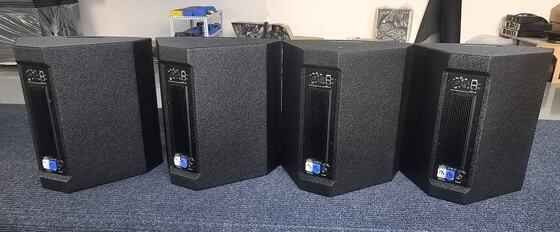 Powered Coaxial Monitor Speaker 12 Inch 300w DSP Multi Function Loudspeaker