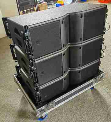 450 watt line array pa speaker dual 8 inch bi-amp sound system